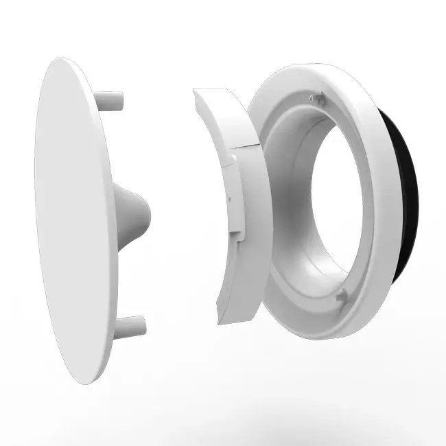 Vent-Axia Uniflexplus RV 100 mm robinet d'alimentation et de vidange réglable - blanc