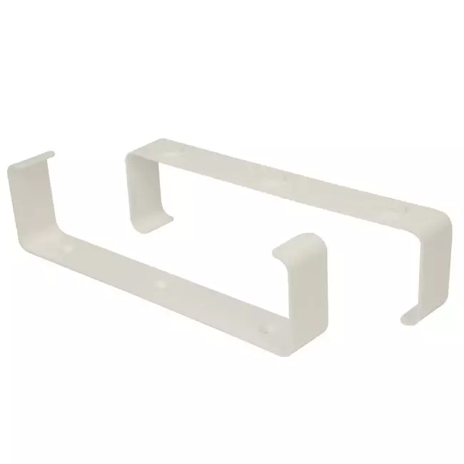 Supports rectangulaires en plastique (2 pièces) 220 x 55 mm - KZ25