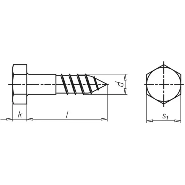 Vis à bois 8x50mm g.v. (200)