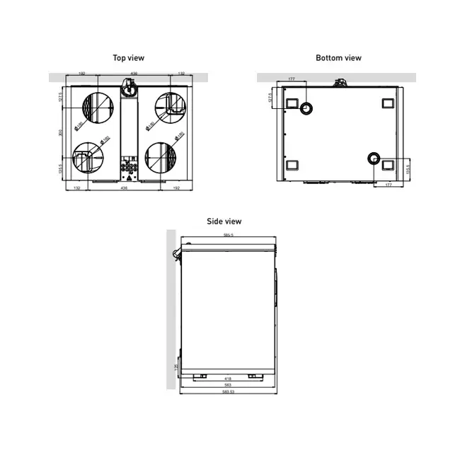 Unité de récupération de chaleur DucoBox Energy Comfort Plus D550