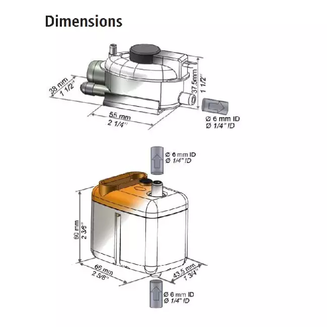 Sauermann Mini pompe à eau de condensation 20l/h