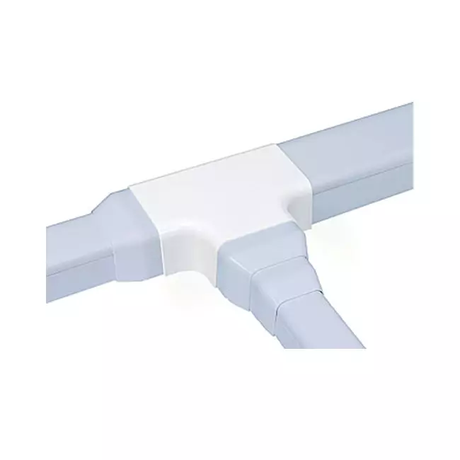 Climaplus gaine de climatisation Pièce en T pour gaine de montage 125 x 75 mm RAL 9010 BLANC
