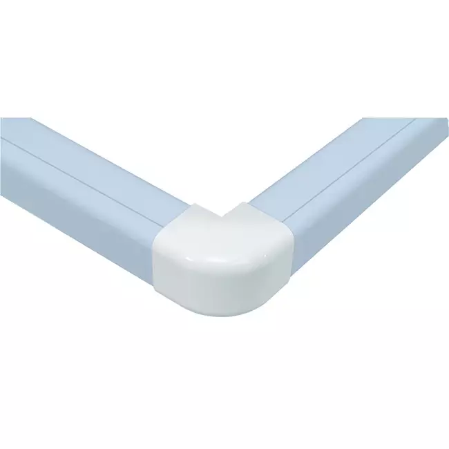 Climaplus air conditioning duct External bend 70x55mm RAL 9010 WHITE