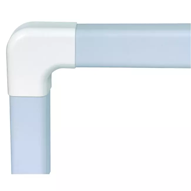 Climaplus gaine de climatisation Coude plat 70x55mm RAL 9010 BLANC