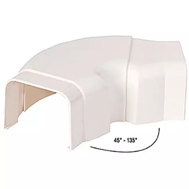Climaplus gaine de climatisation Coude réglable 90x65mm RAL 9010 BLANC