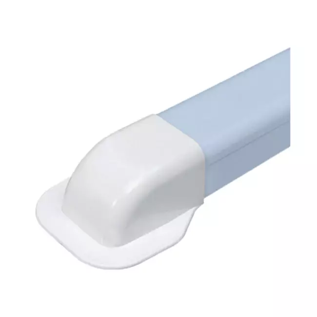 Climaplus bouchon mural pour gaine de climatisation 90x65mm RAL 9010 BLANC