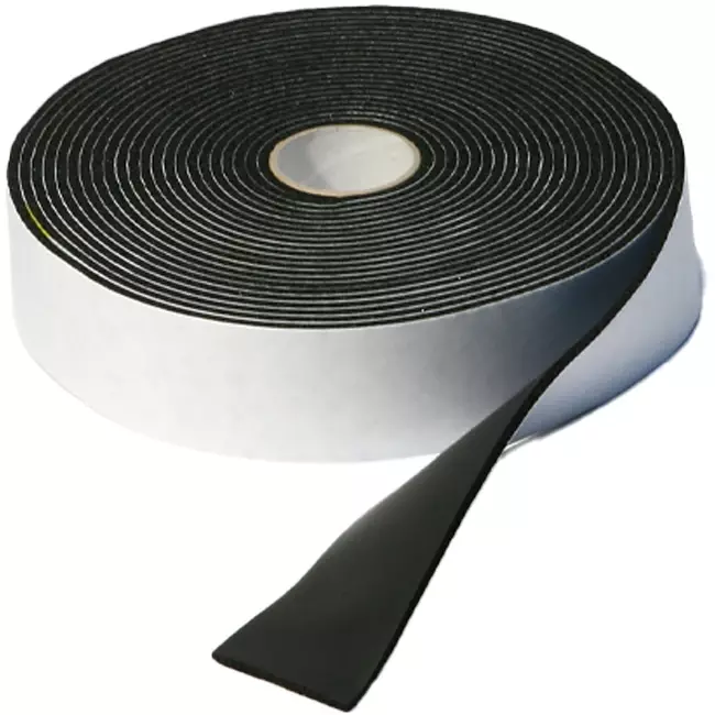 Ruban de mousse isolante Maxifoam Noir, Rouleau de 10 mètres