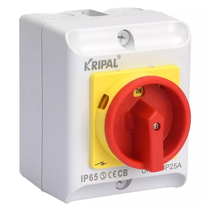 Interrupteur de maintenance 20A 4 pôles 230-440V, IP65 + 2 x presse-étoupe