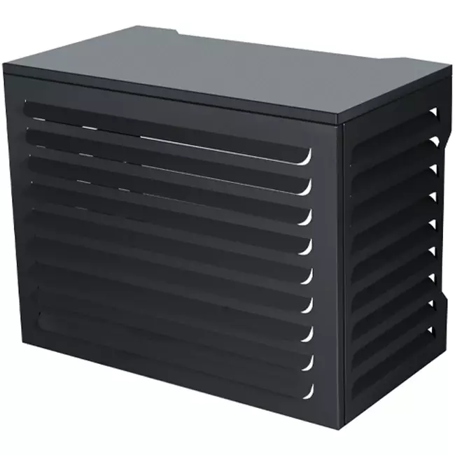 ClimaConnect : caisson pour climatiseur et pompe à chaleur, grand format, RAL 7024, gris graphite