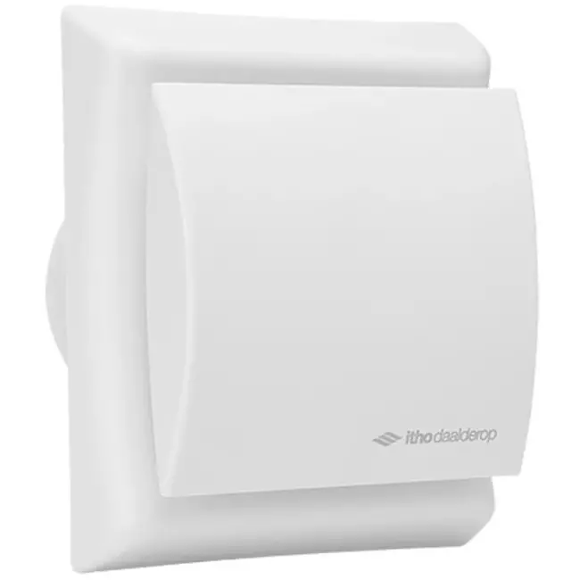 Vmc salle de bain Itho Daalderop Ø100 mm- blanc avec minuterie et capteur d'humidité BTV-N203 HT