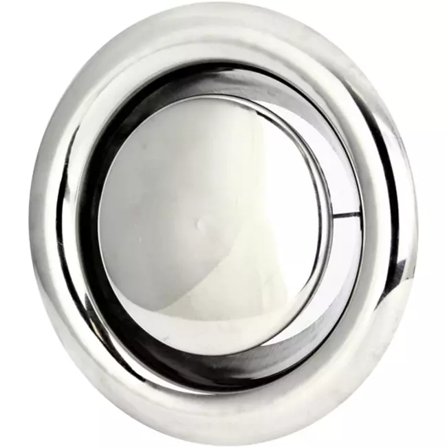 Bouche d'extraction en acier inoxydable Ø 100 mm avec douille de fixation - DVS100Y/1
