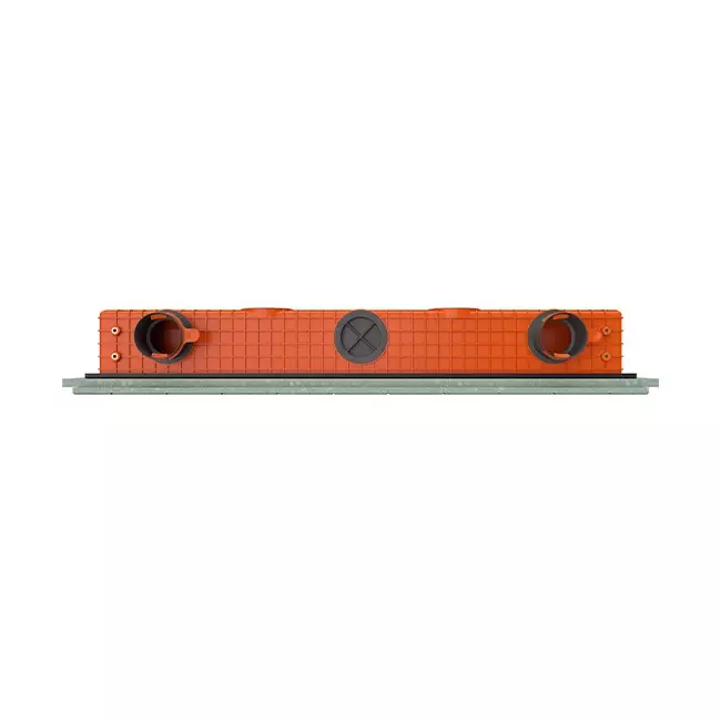 Diffuseur à fente sans cadre Ergovent 1000 mm avec diamètre de raccordement 90 mm - profilé