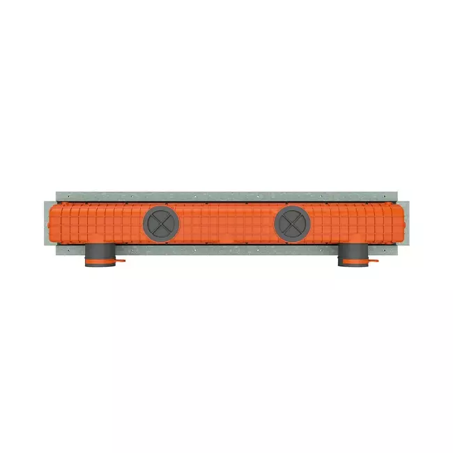 Diffuseur à fente sans cadre Ergovent 1000 mm avec diamètre de raccordement 90 mm - profilé