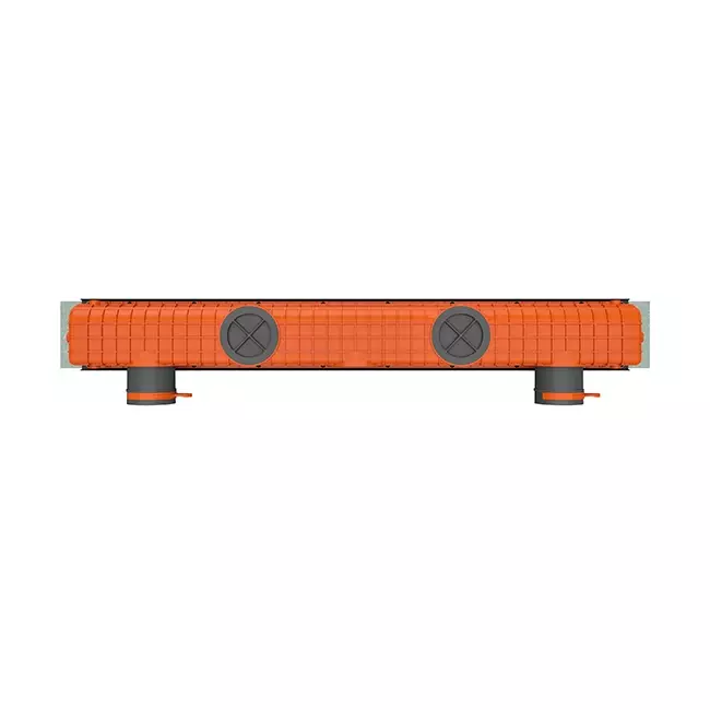 Grille linéaire encastrable sans cadre Ergovent 1000 mm avec diamètre de raccordement 75 mm - standard