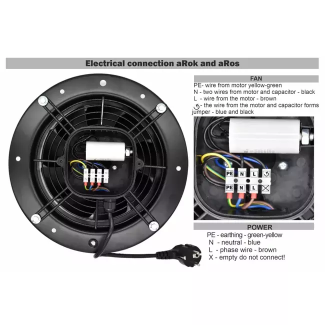 Ventilateur rond Axiaal 300mm – 2330m³/h – aRos