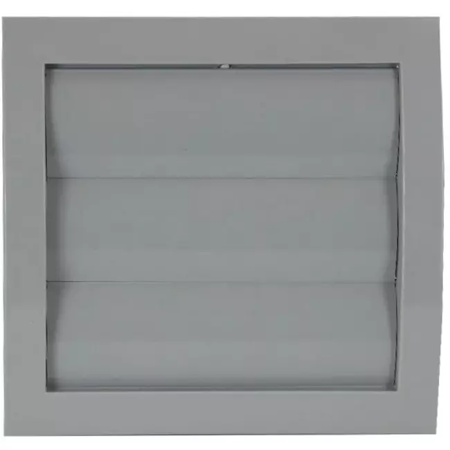 Grille de surpression à lamelles 150 x 150 mm diamètre : 100 gris - ND10ZP