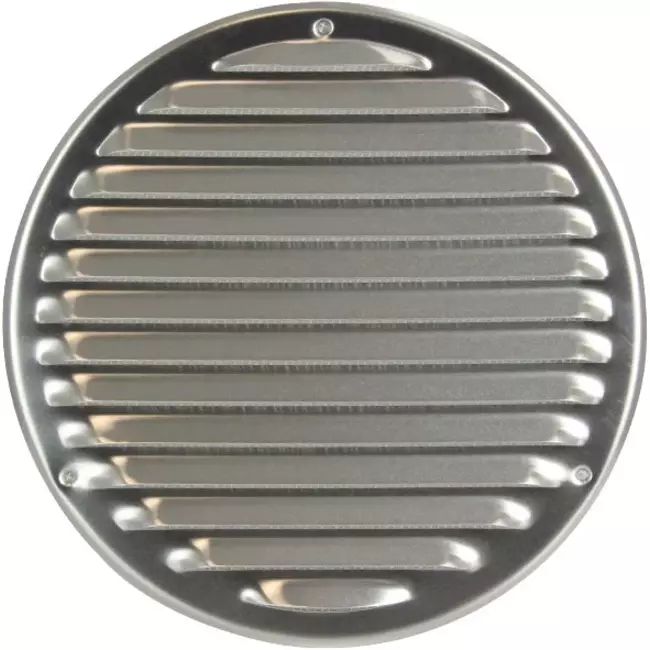 Grille de ventilation métal ronde Ø 200 mm acier inoxydable - MR200i