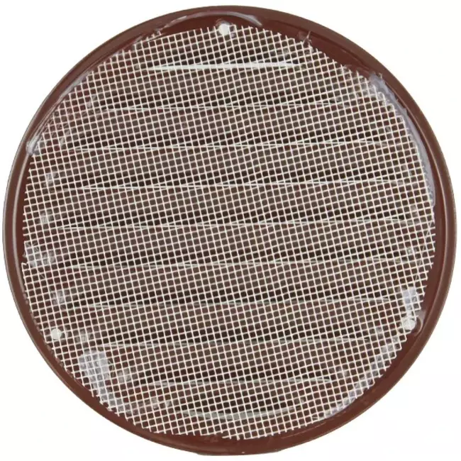 Grille de ventilation métal ronde 100 mm marron - MR100B - RAL8016