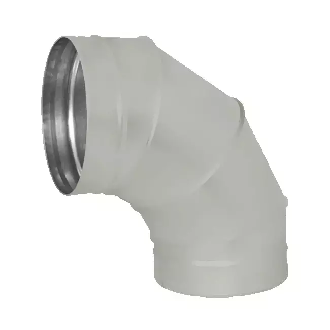 Coude spiralé rond 90° Ø 315 mm pour conduit rigide galvanisé - sur mesure RAL7035