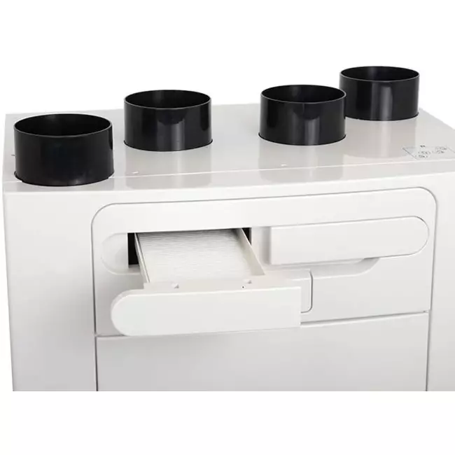 Vent-Axia WTW Sentinel Kinetic Advance 250SX avec préchauffeur - Droite - 250m³/h