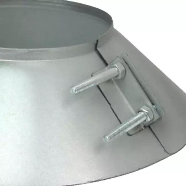 Collier anti-intempéries Ø 125 mm - collier anti-intempéries conduit rigide galvanisé