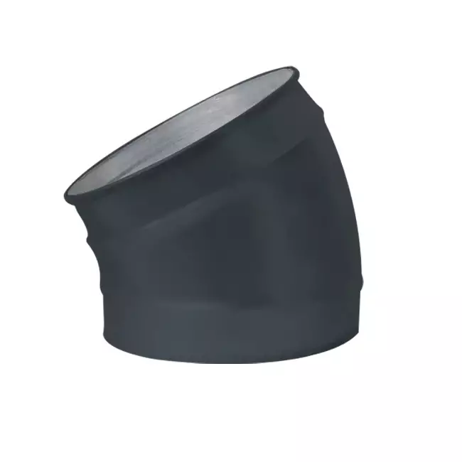 Coude spiralé rond 30° Ø 150 mm pour conduit rigide galvanisé - sur mesure RAL7016