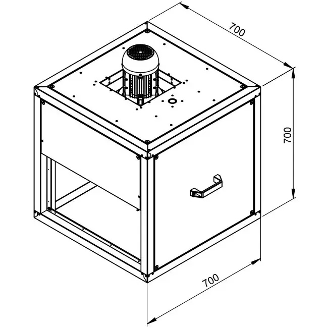 Ventilateur de caisson gaz de combustion avec flux linéaire - MPC 400 D4 F4 TI30