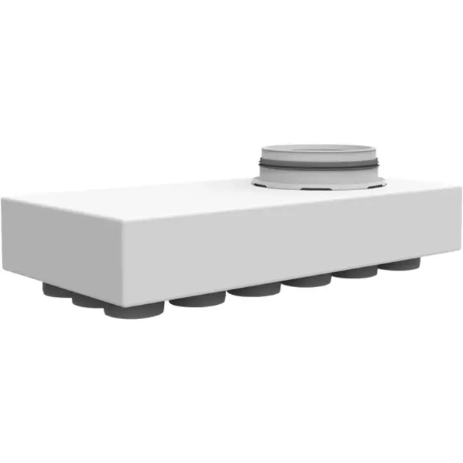 Diffuseur principal Vent-Axia Uniflexplus 18x Ø69mm avec raccordement inférieur et embout Ø180 mm