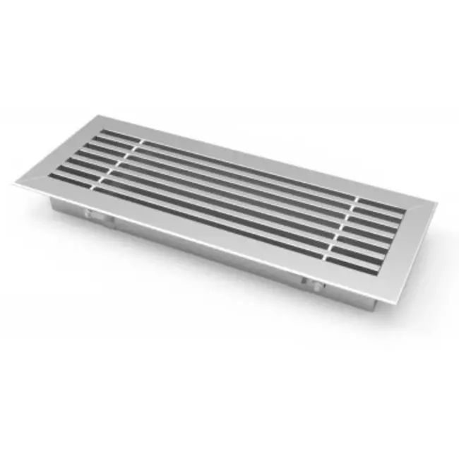 Grille à barres pour fixation au sol avec clips - 200x50 mm