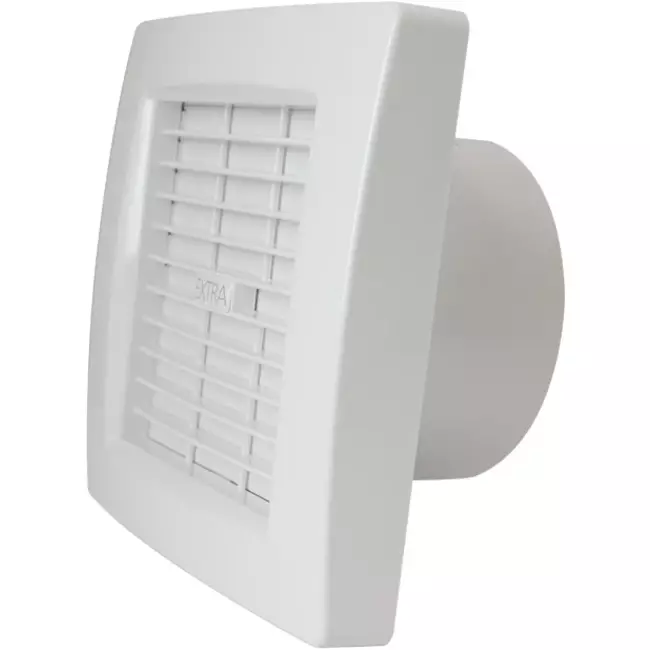 Europlast vmc salle de bain Ø 100 mm Blanc avec clapet à fermeture automatique - de luxe X100Z