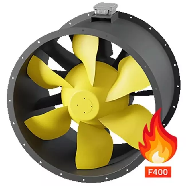 Axial ventilateur de gaine gaz de combustion - AL 1000 D4 F4 01