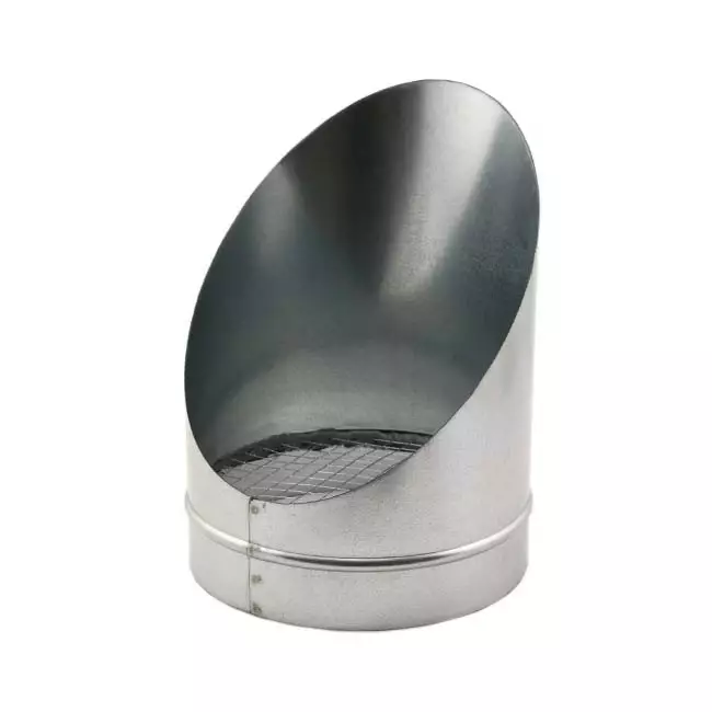 Grille tubulaire à 45 degrés avec diamètre de maille : 200 mm