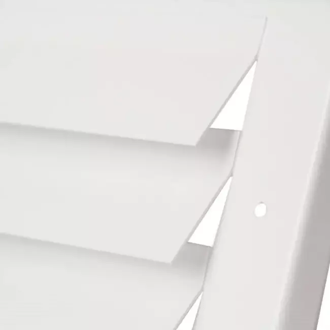 Grille mur extérieur 300 m x 100 mm BLANC