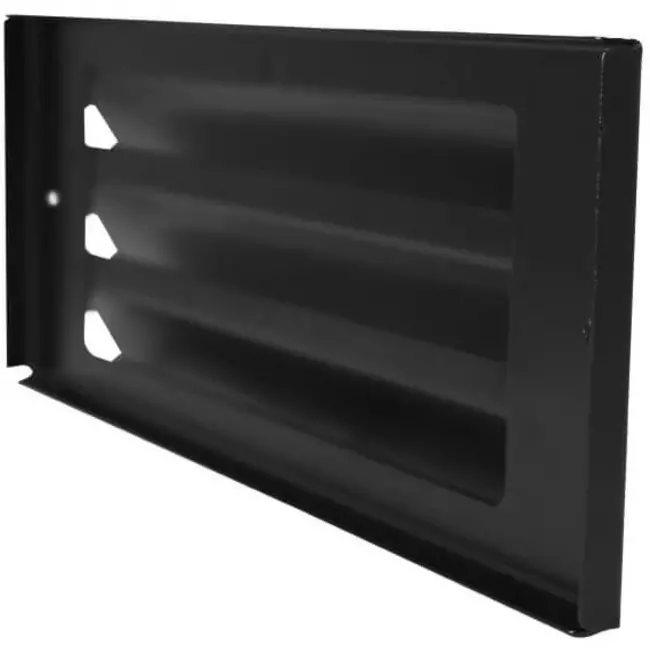 Grille murale extérieure montée en saillie 300mm x 100mm NOIR