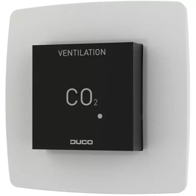 Sonde d'ambiance Duco CO2 sans commande RF/câblée noir