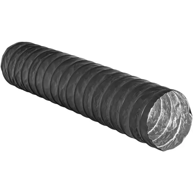 Tuyau de ventilation Combidec en aluminium avec couche extérieure en polyester NOIR Ø 200 mm (10 mètres)