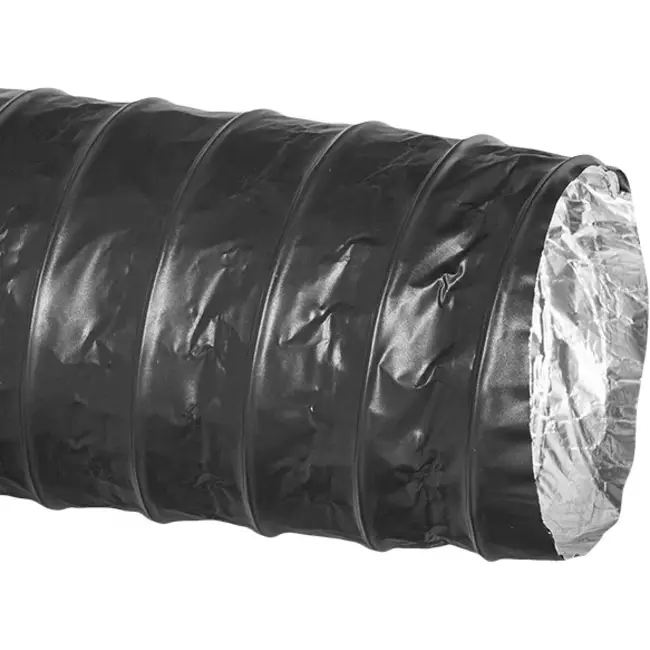 Tuyau de ventilation Combidec en aluminium avec couche extérieure en polyester NOIR Ø 200 mm (10 mètres)