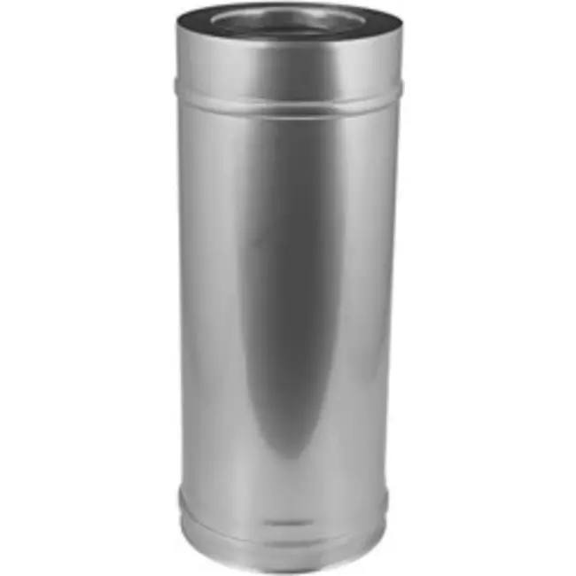 Conduit concentrique de 100 - 150 mm de diamètre L1000 I316/I304 (D0,5/D0,5) (avec caoutchouc d'étanchéité pour conduit interne)