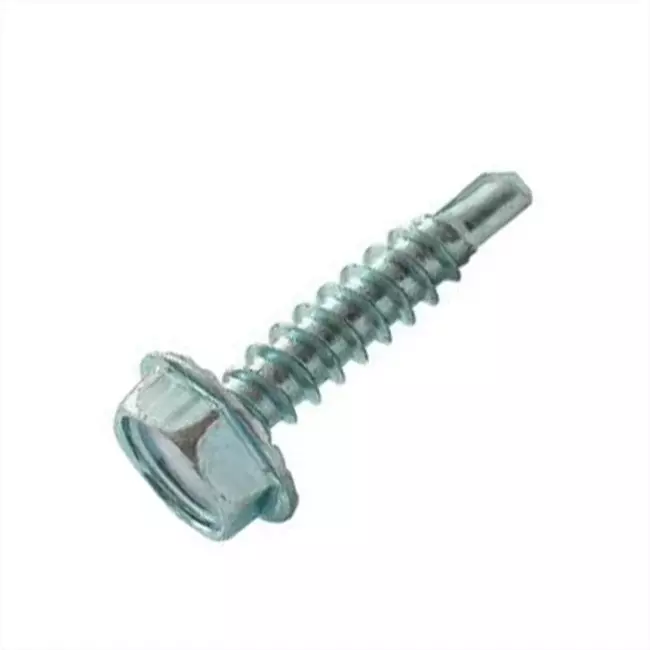 Vis à tôle - 6,3 x 38mm - tête hexagonale - 50 pièces