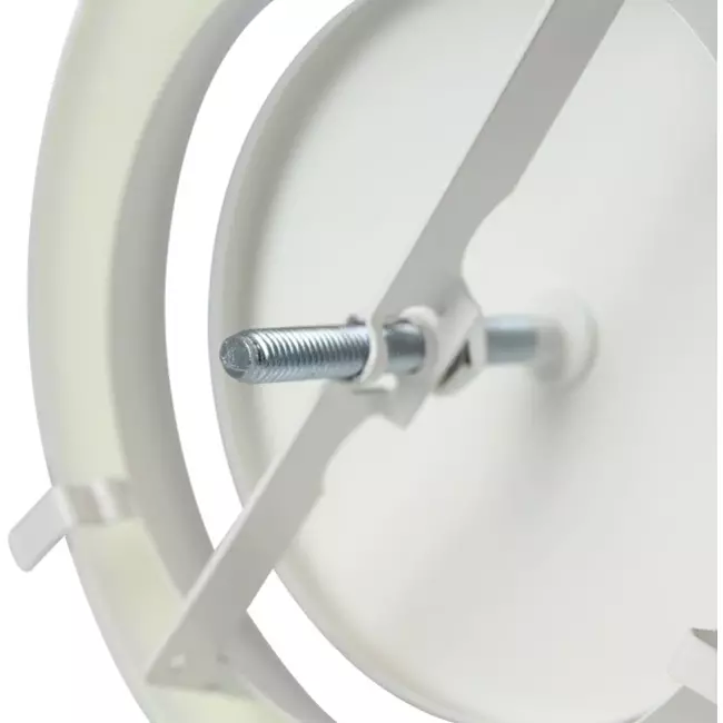 Bouche d'extraction métal Ø 200 mm RAL 9010 avec clips à ressorts - DVSC200