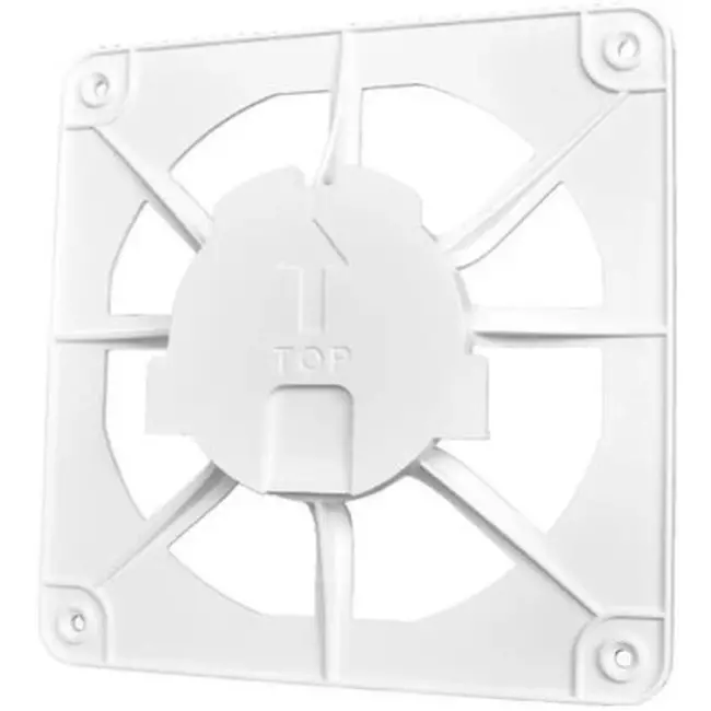 Grille 15 x 15 cm avec front en aluminium doré