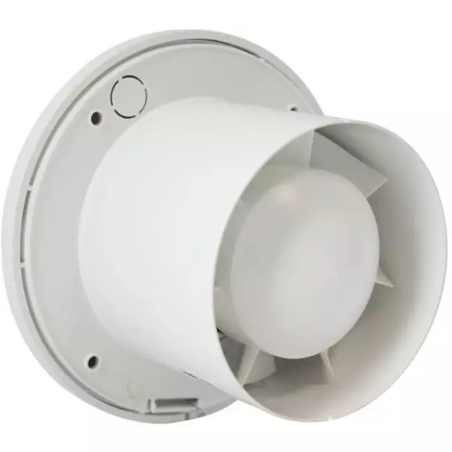 VMC salle de bain rond Ø 100 mm Blanc - base EA100