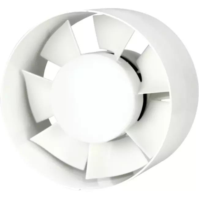 Ventilateur de gaines en plastique 125 mm de diamètre avec minuterie - EK125T
