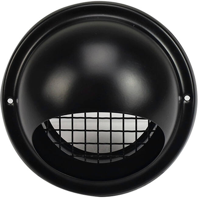 Grille à rouleaux sphériques en acier inoxydable 125 mm transit mural - EL-SS-B125 SS RAL9005