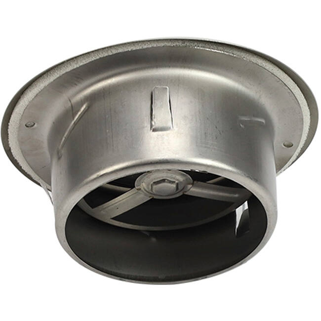 Vanne de ventilation en acier inoxydable 200mm échappement et alimentation avec ressorts de friction - DVI-C200