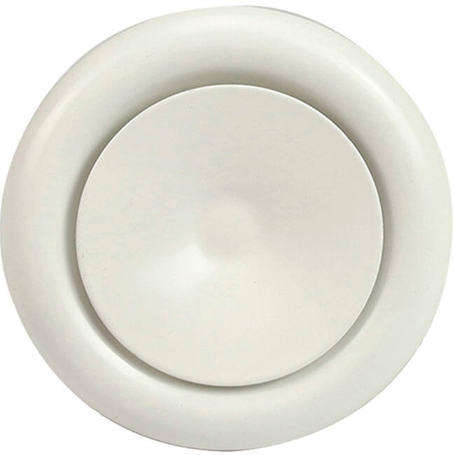 Vanne de ventilation 125 mm en métal - S-DVS125 RAL9010