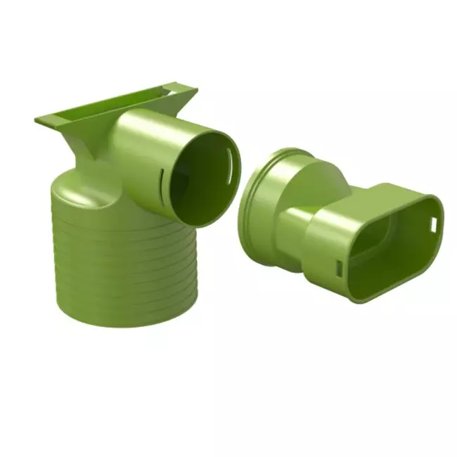 Ubbink Air Excellent 35SC adaptateur valve 125 1x90°