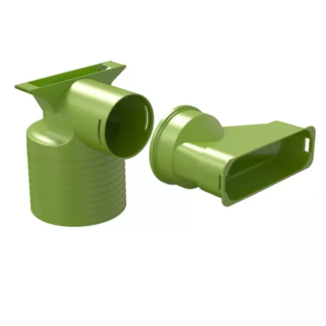 Ubbink Air Excellent 45SC adaptateur valve 125 1x90°