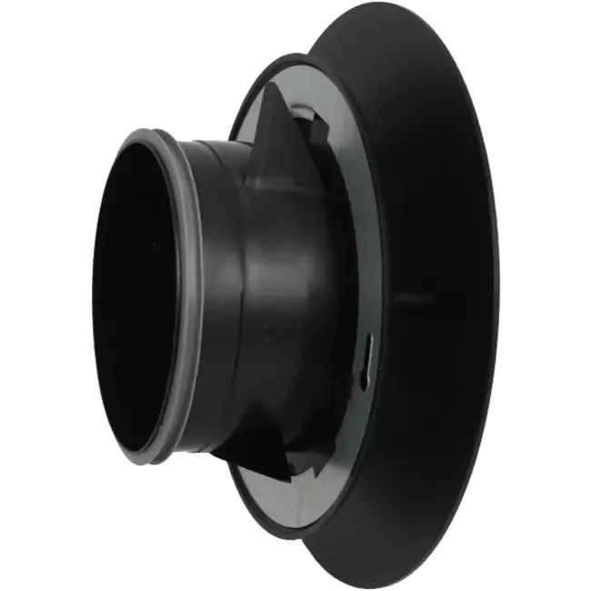 Bouche VMC Imaginair grande Ø 125 mm - ressorts + anneau de montage - noir