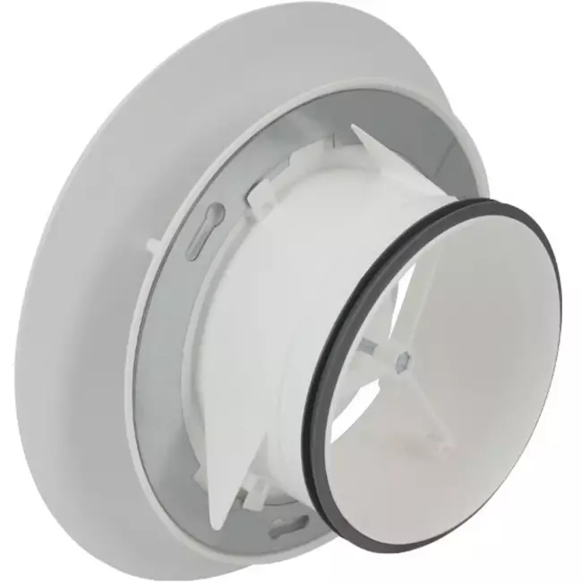 Bouche VMC Imaginair grande Ø 125 mm - ressorts + anneau de montage - blanc